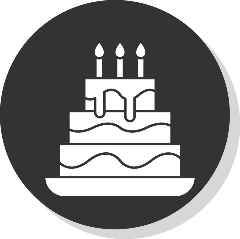 conception d'icône de vecteur de gâteau au chocolat