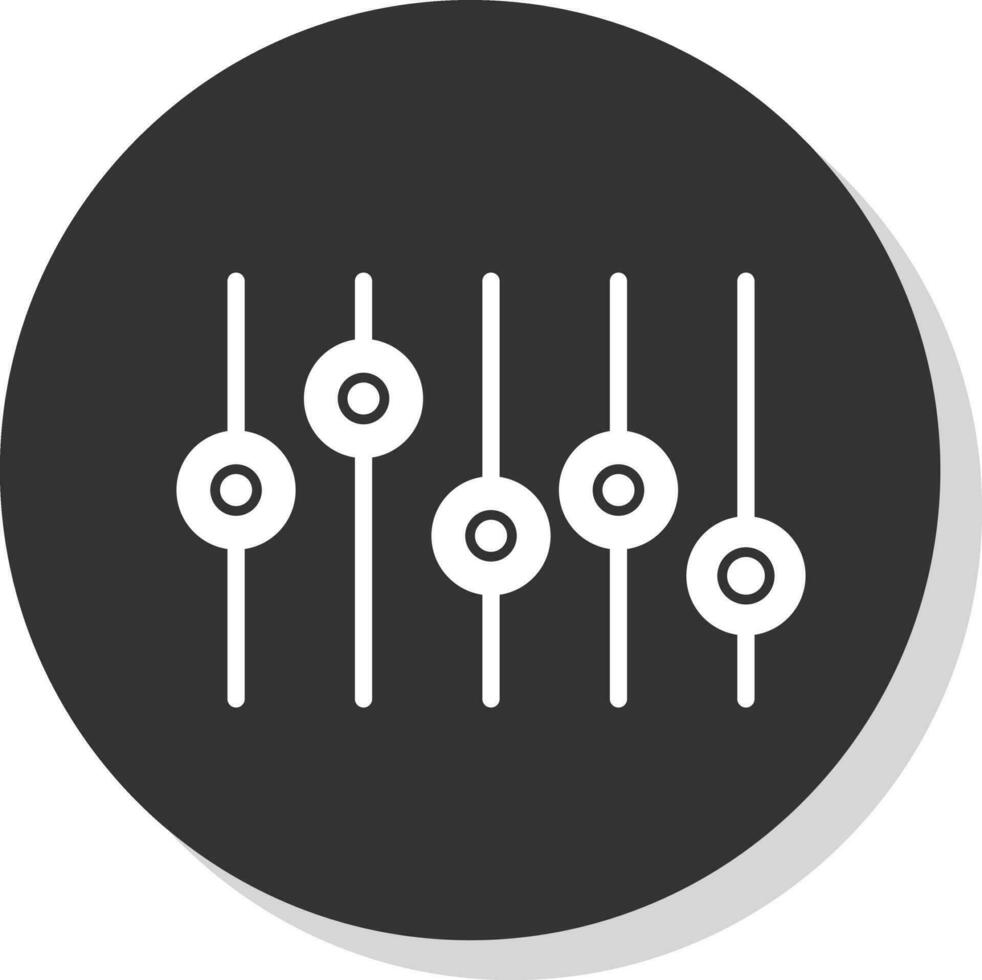 conception d'icône de vecteur d'égaliseur