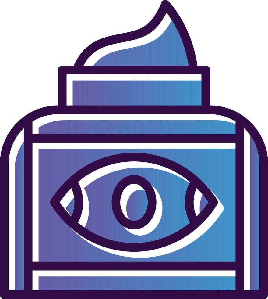 conception d'icône de vecteur de crème pour les yeux