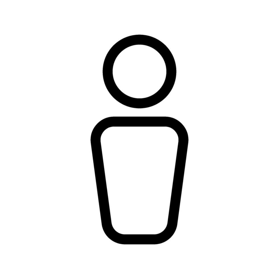 la personne icône vecteur symbole conception illustration