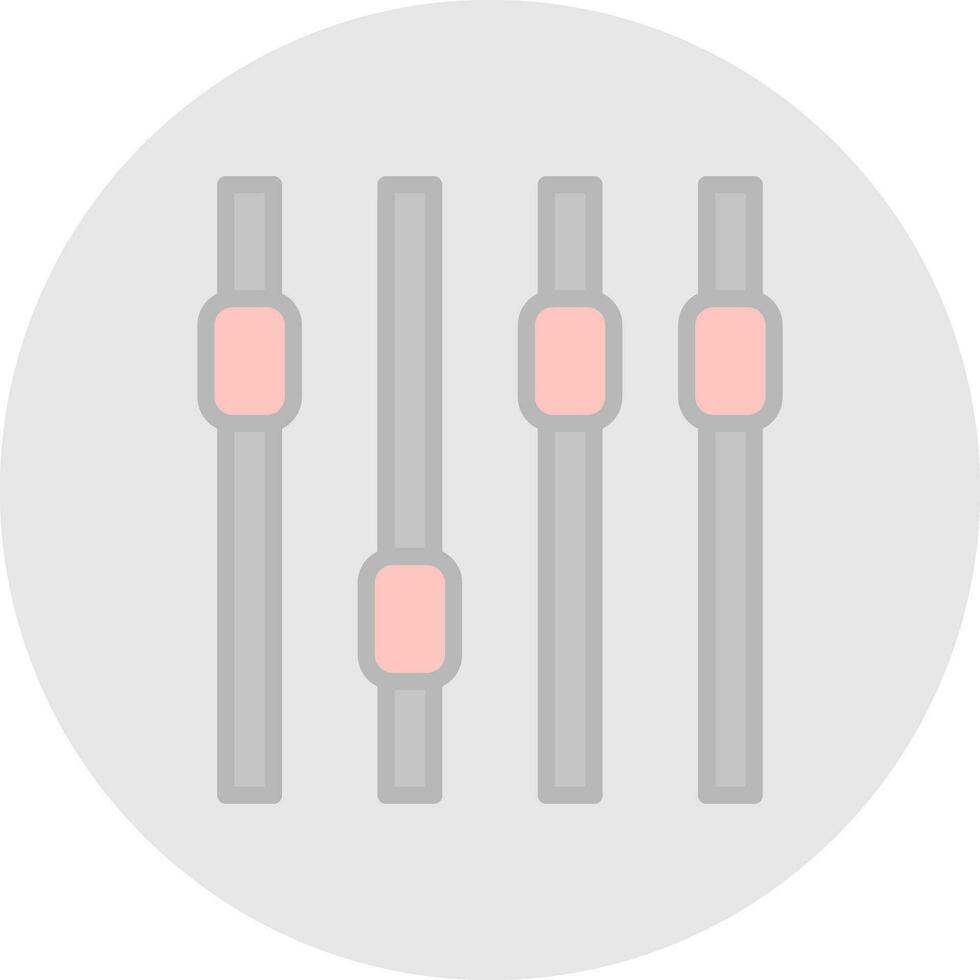 l'audio contrôle vecteur icône conception