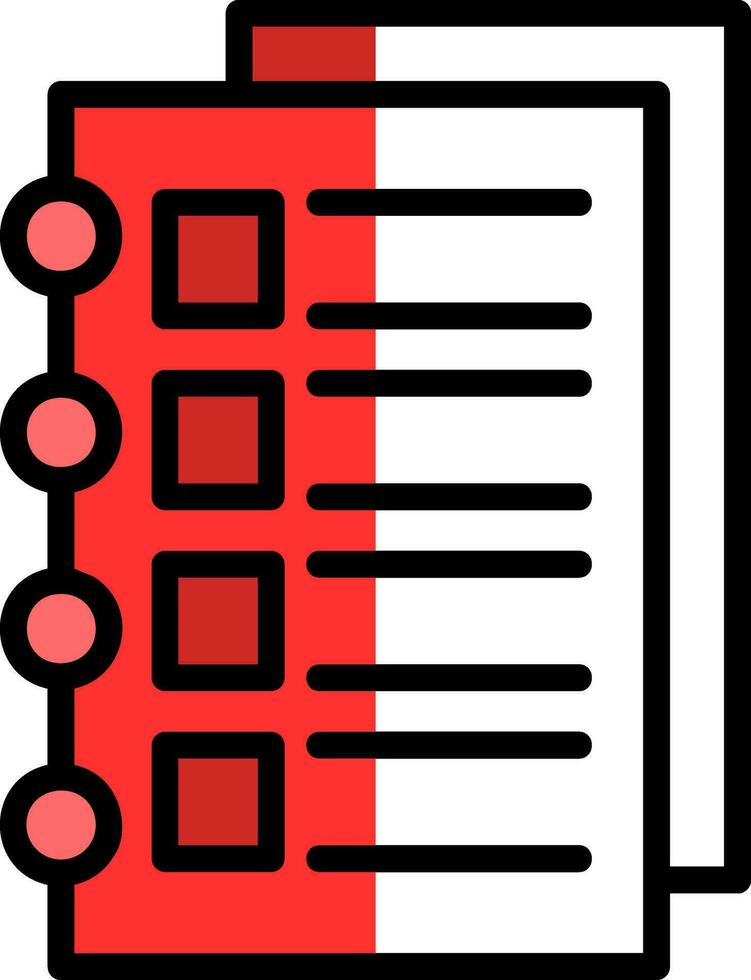 conception d'icône de vecteur de liste