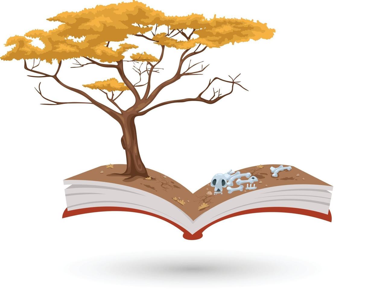 le livre de l'arbre vecteur