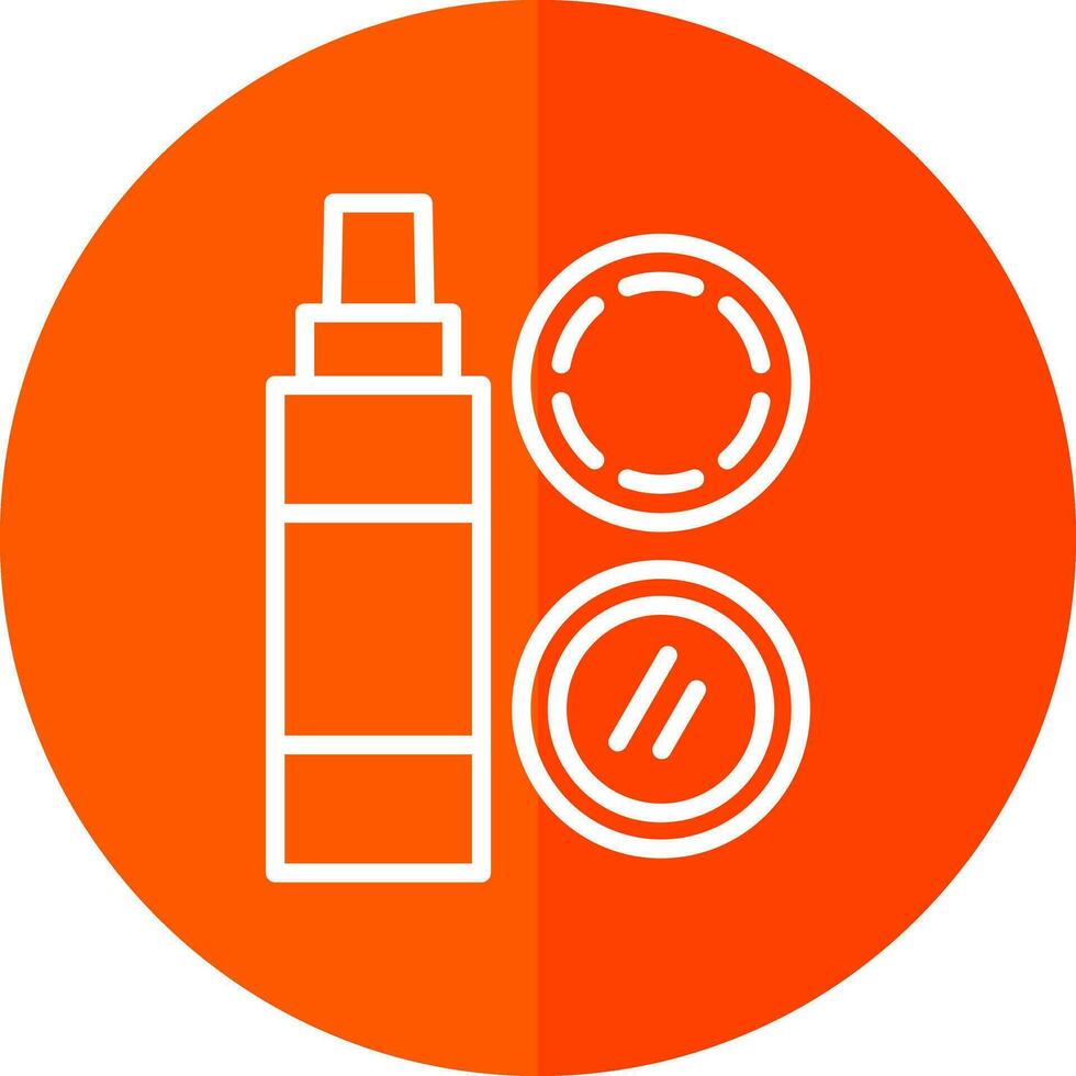 conception d'icône de vecteur de démaquillant