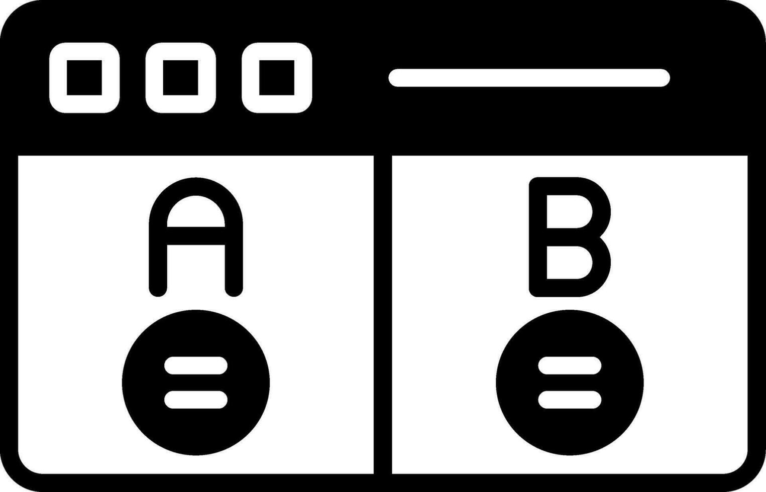 icône de vecteur de test