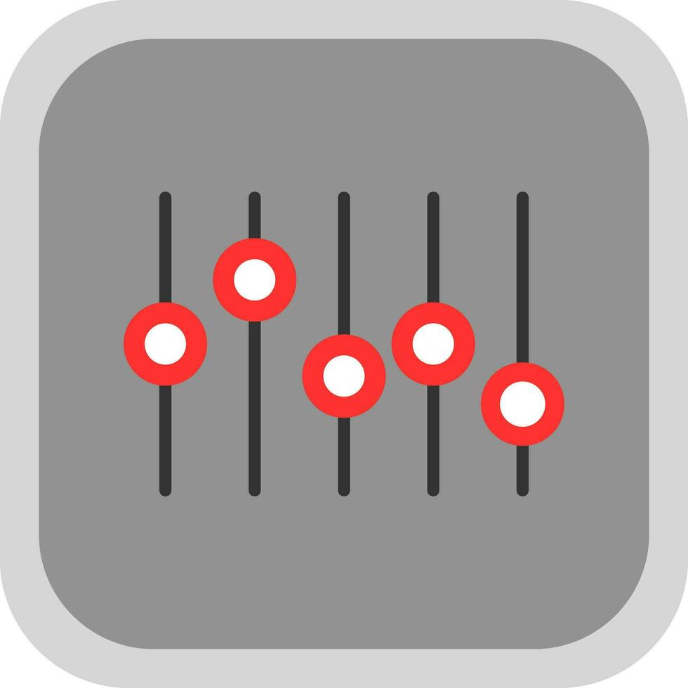 conception d'icône de vecteur d'égaliseur