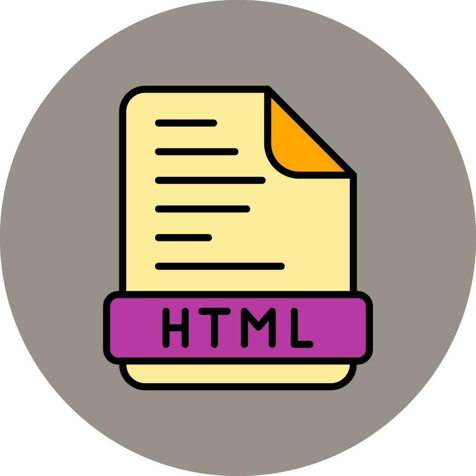 icône de vecteur html