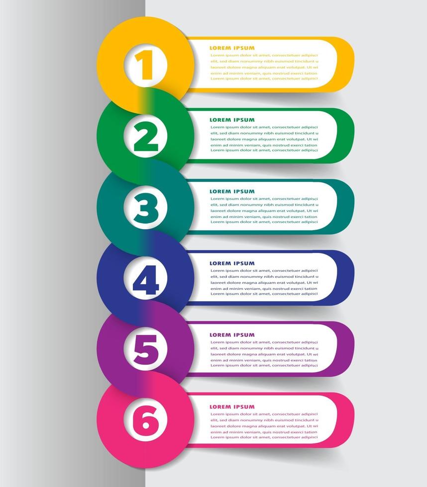 modèle de zone de texte moderne, bannière d'infographie vecteur