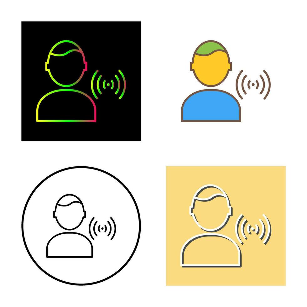 signal unique sur l'icône de vecteur utilisateur