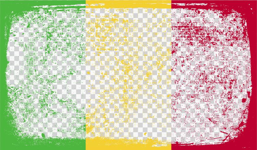 Drapeau de style Grounge, illustration vectorielle vecteur