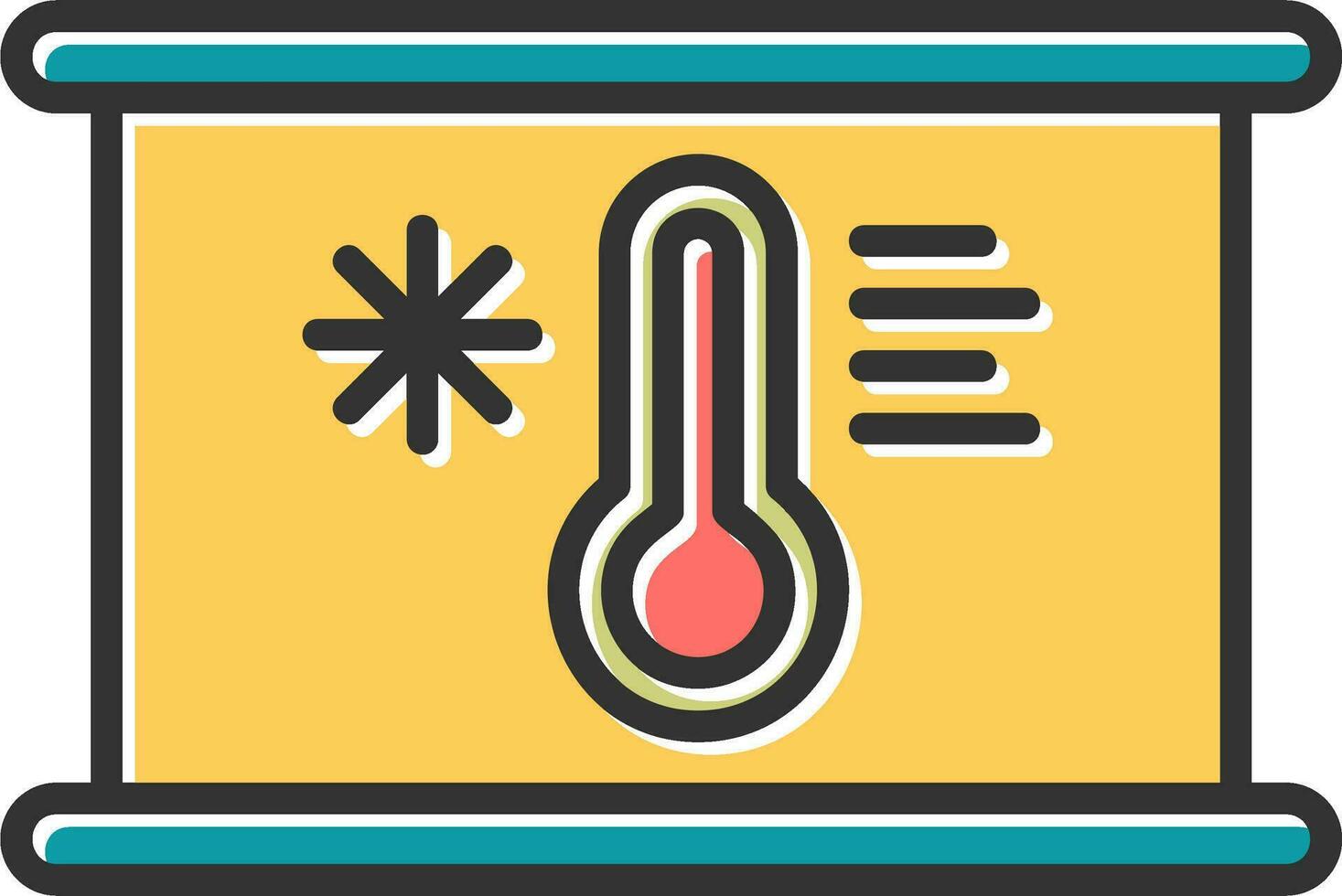 icône de vecteur de thermomètre