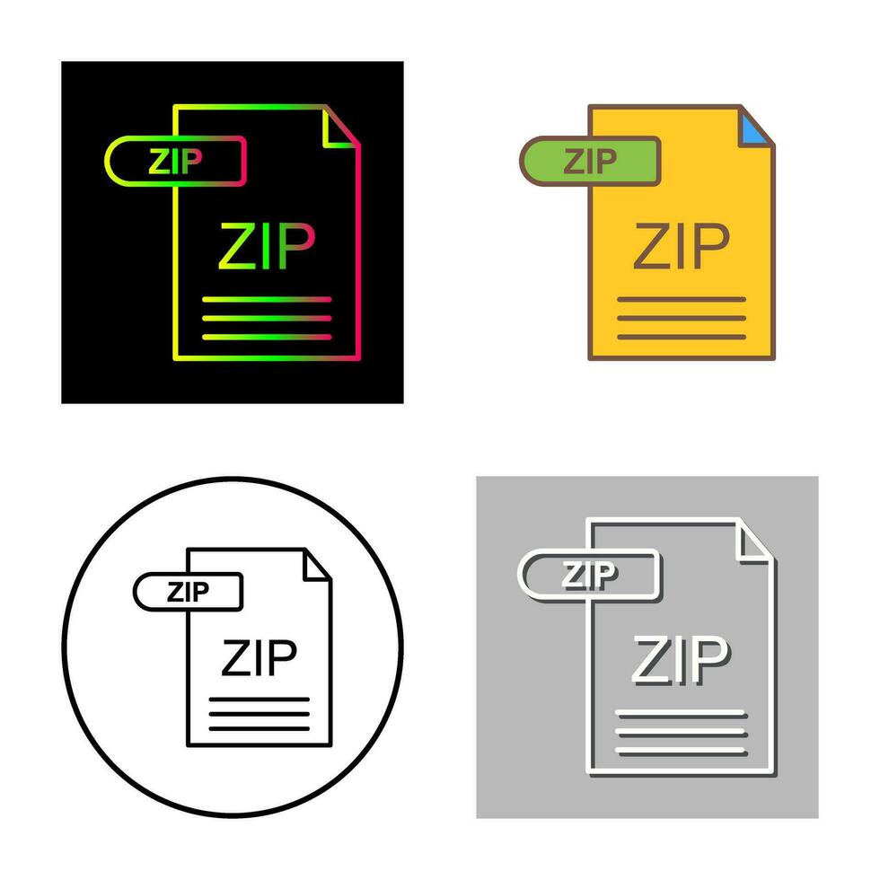 icône de vecteur zip