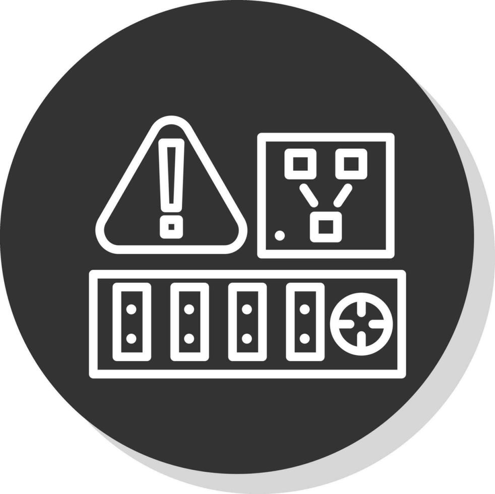 conception d'icône de vecteur d'avertissement