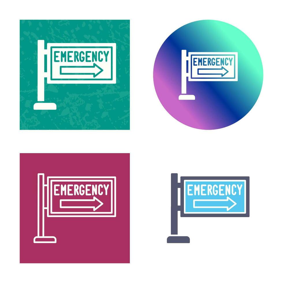 icône de vecteur de signe d'urgence