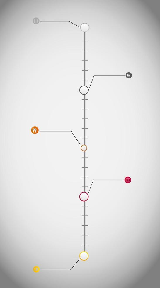 Chronologie infographie modèle d'entreprise illustration vectorielle vecteur