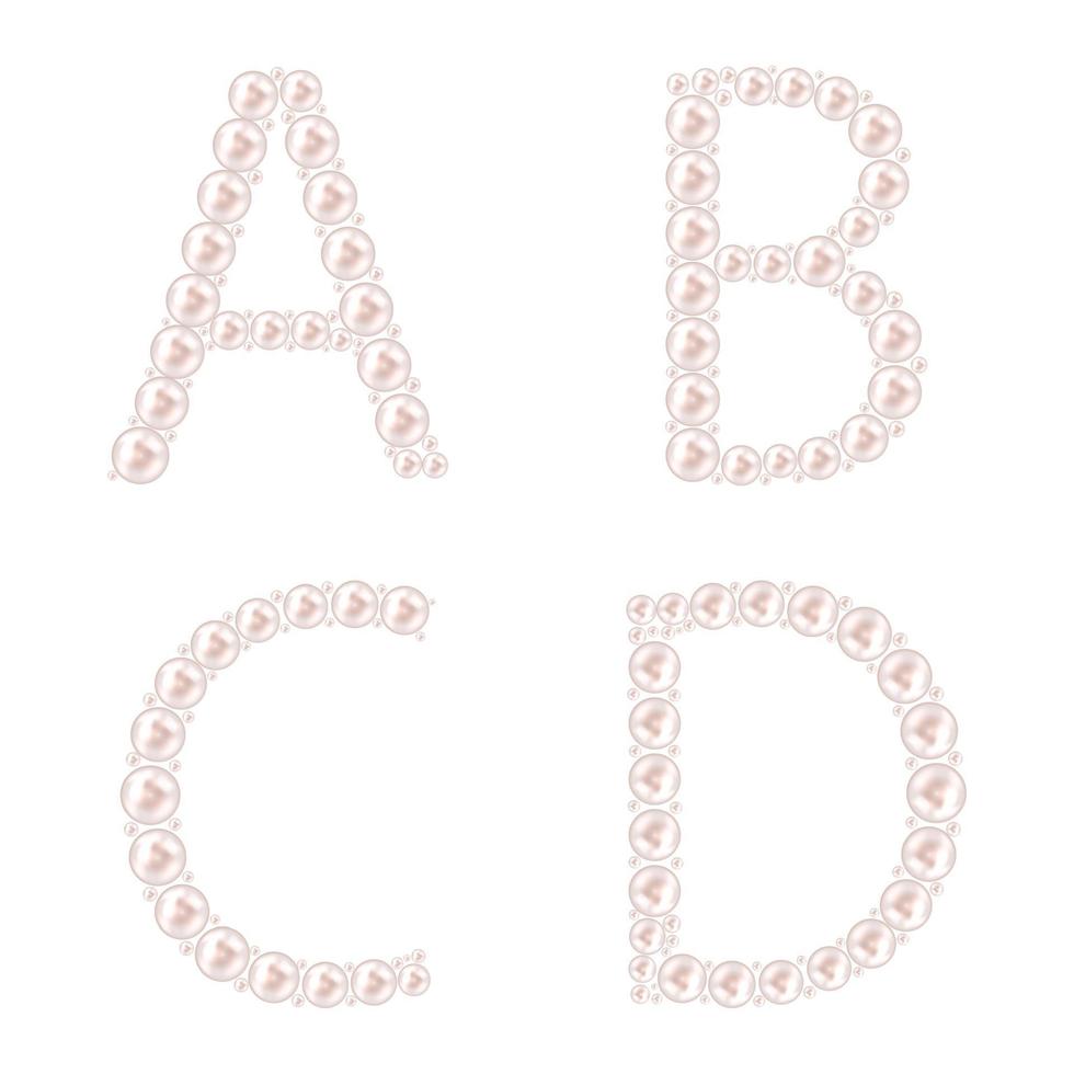 illustration vectorielle de perle abc vecteur