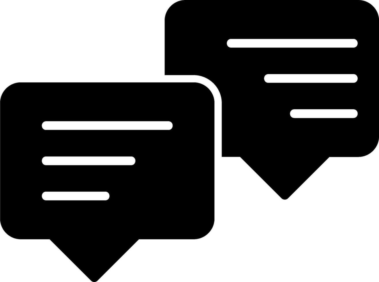icône de vecteur de conversation