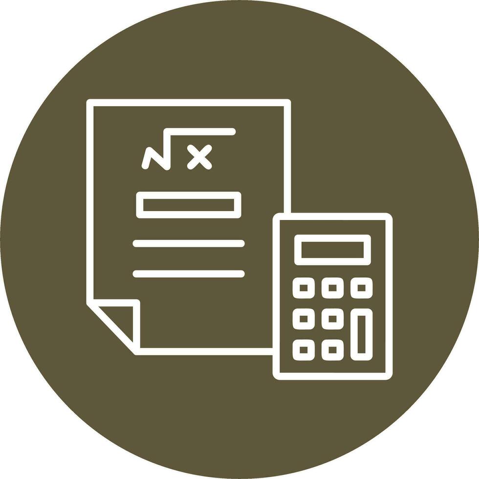 icône de vecteur de mathématiques