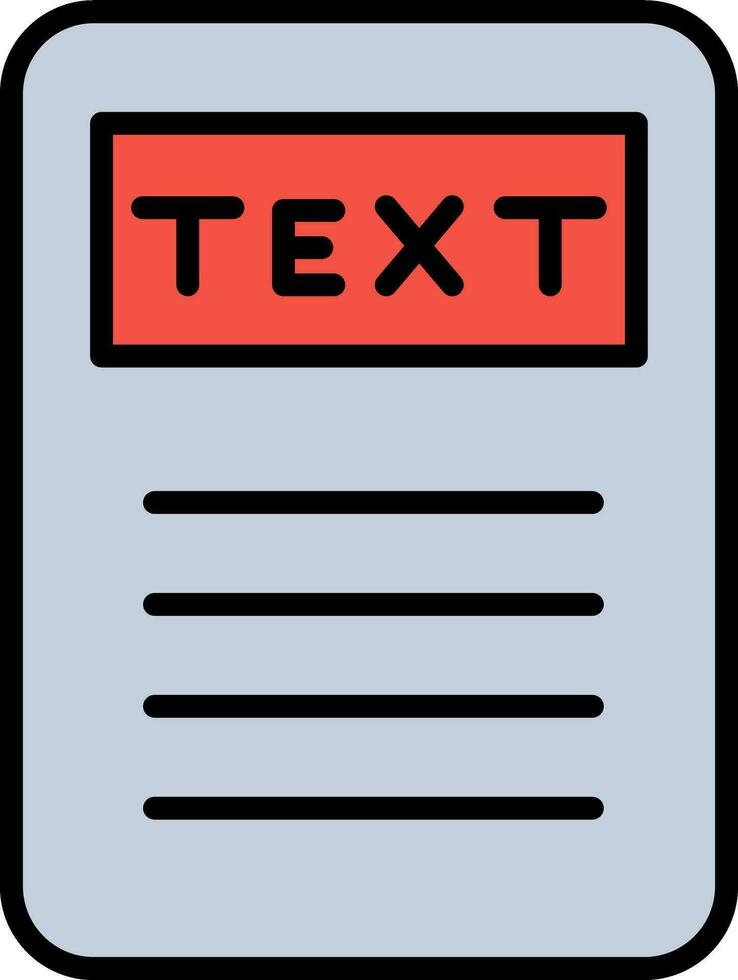 icône de vecteur de texte