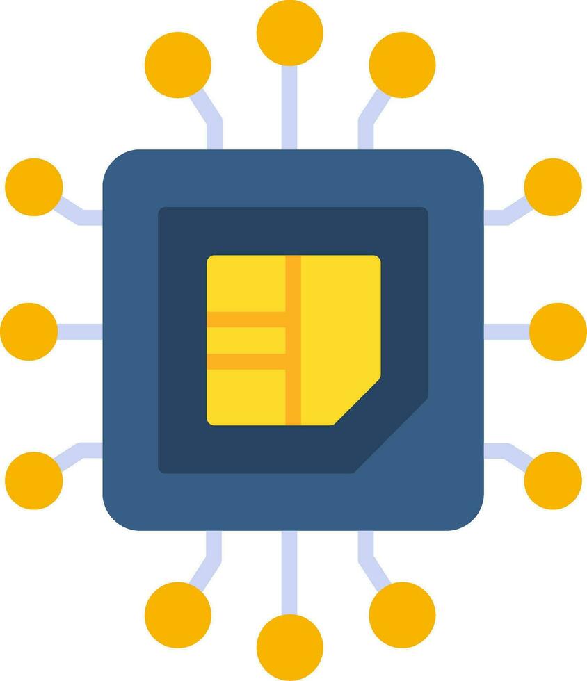 icône de vecteur de processeur