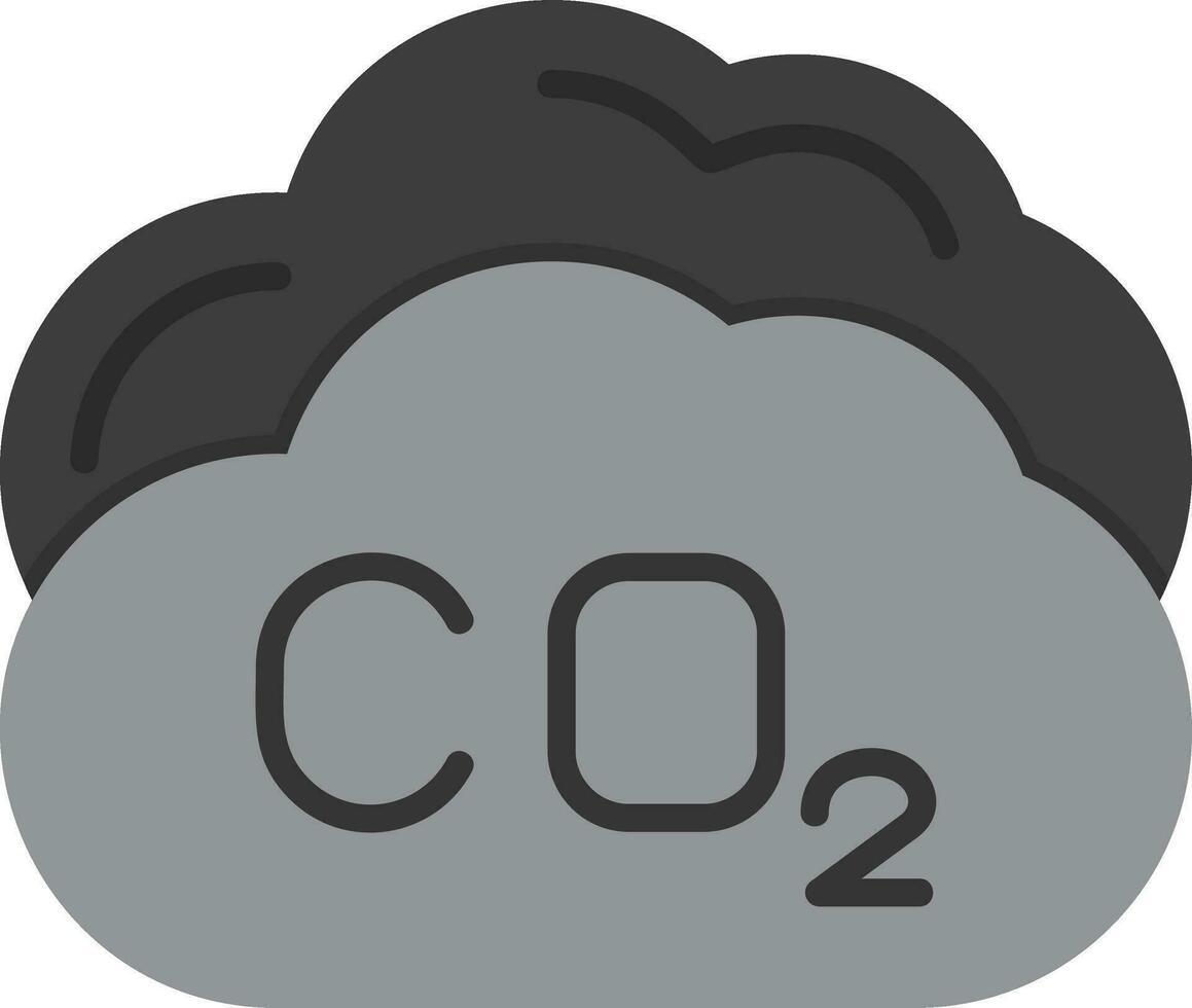 icône de vecteur de dioxyde de carbone