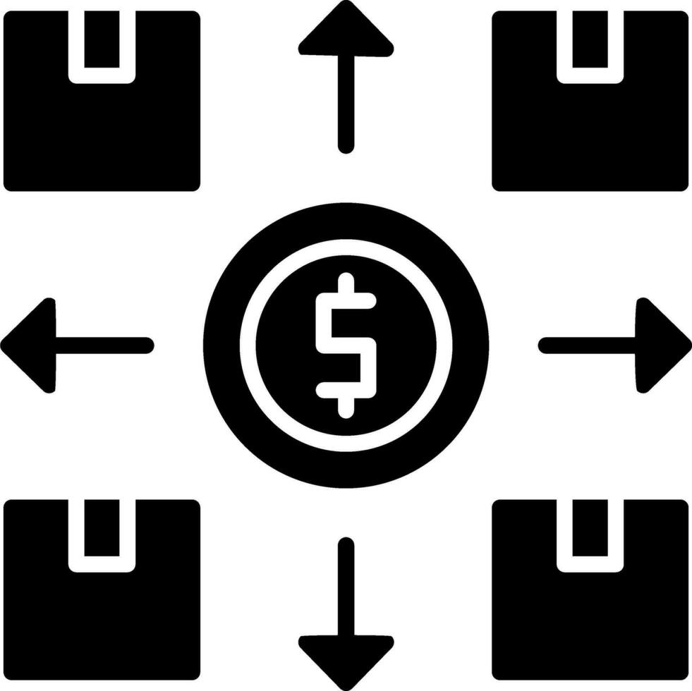 marché positionnement vecteur icône