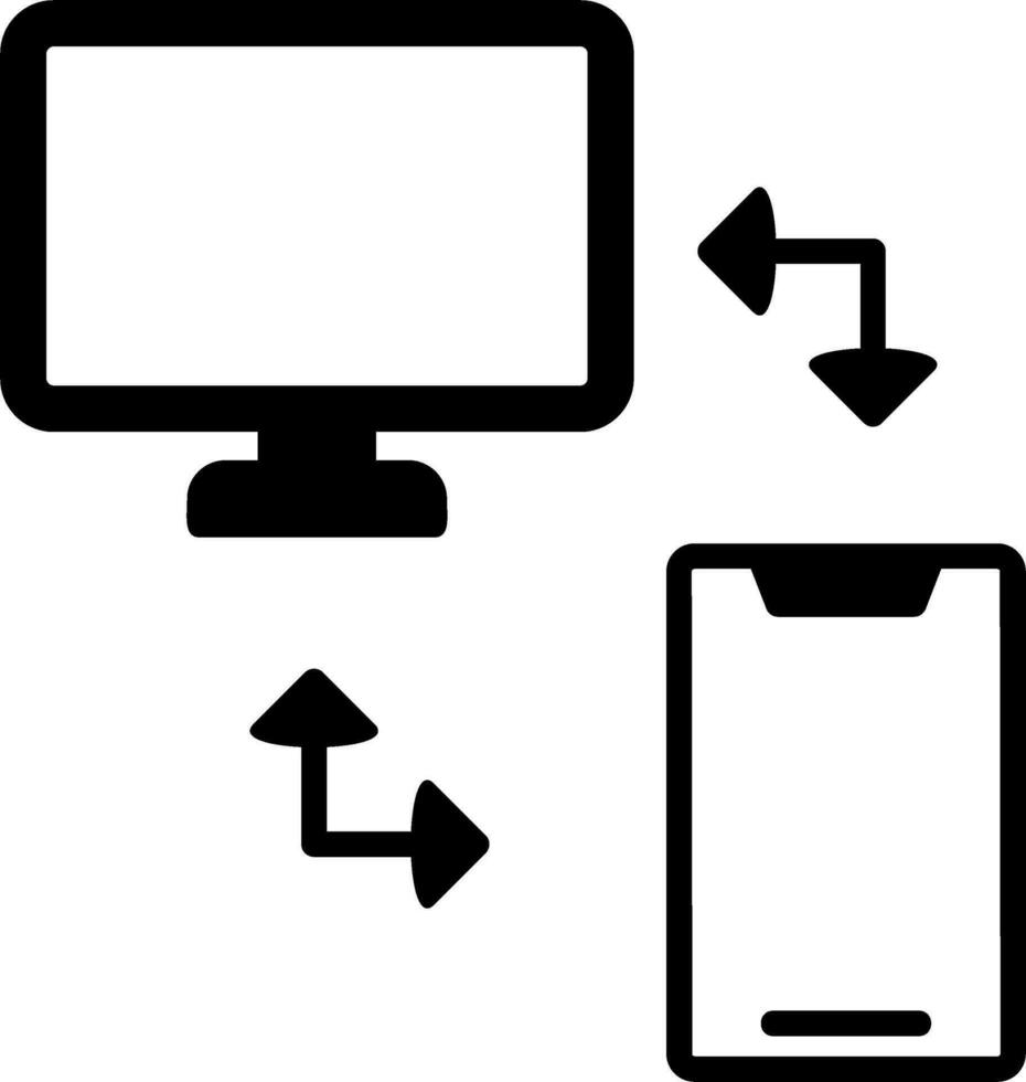 icône de vecteur de transfert de fichier