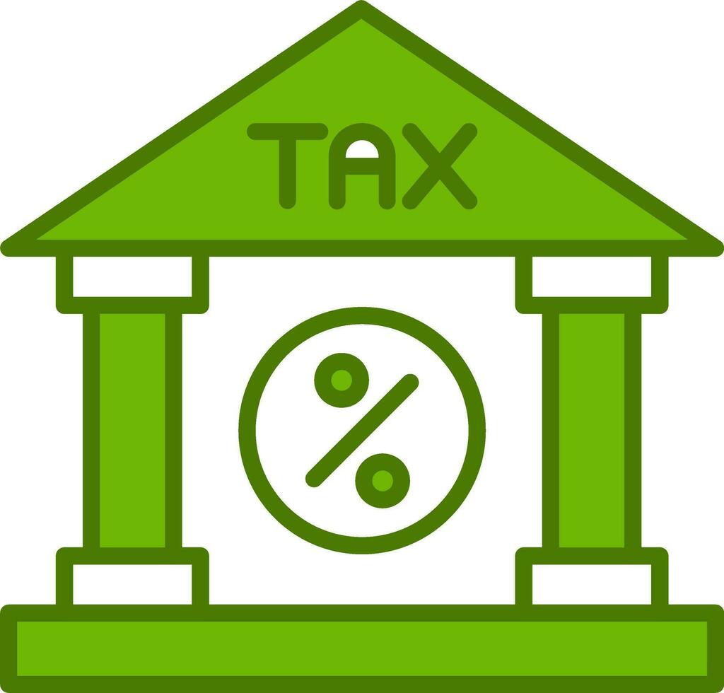 icône de vecteur de bureau des impôts