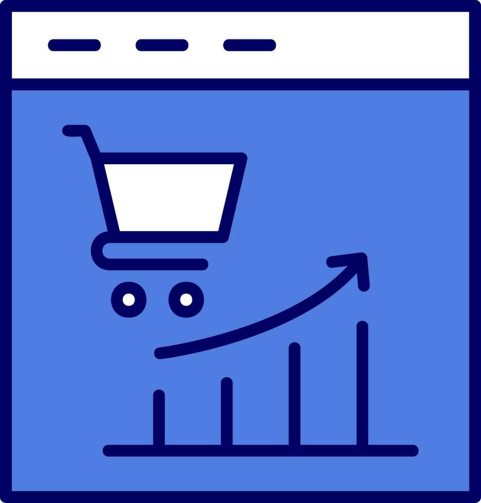 marché les tendances vecteur icône