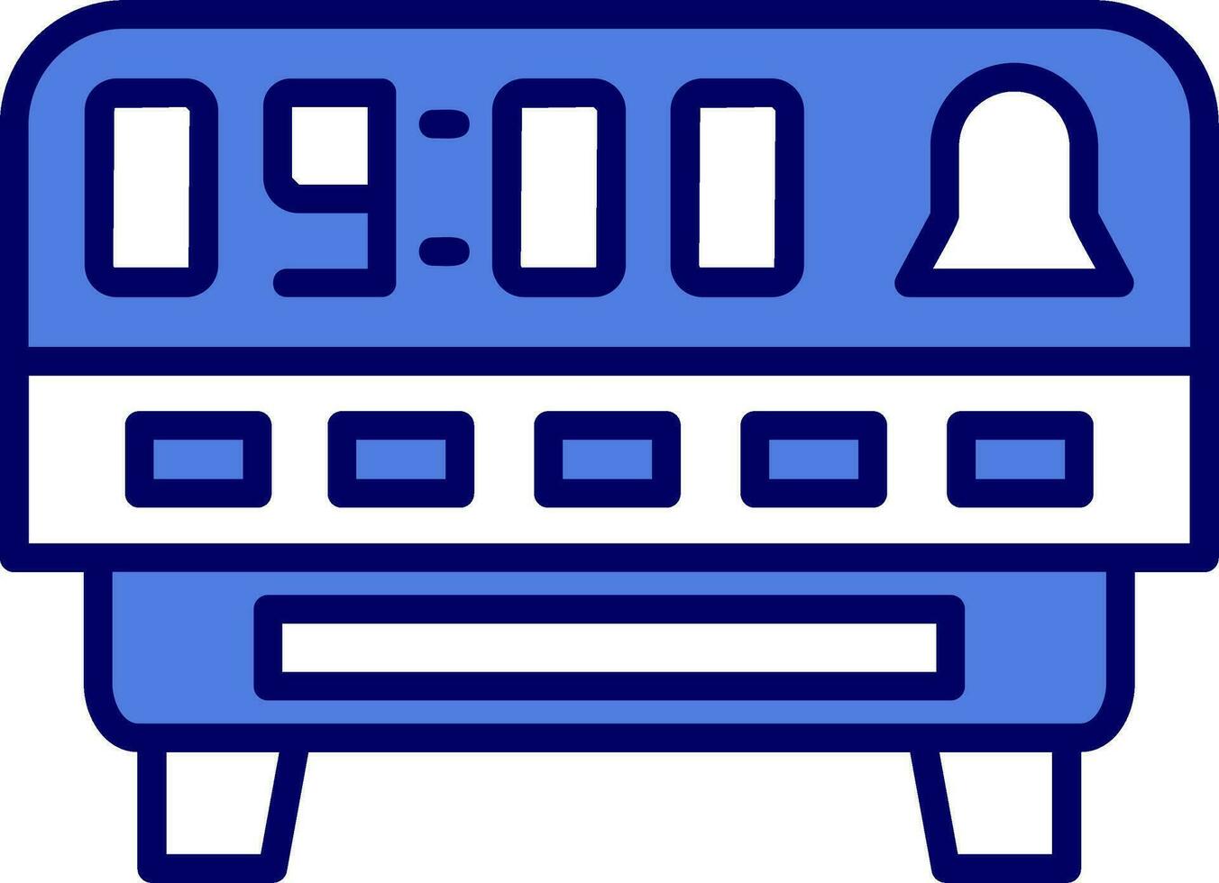 icône de vecteur d & # 39; horloge numérique