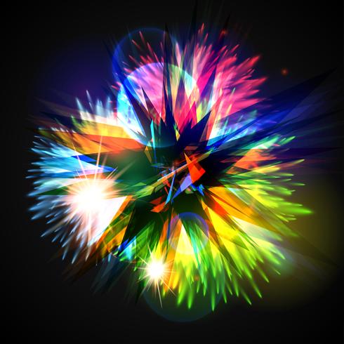Explose coloré / fleurs, illustration vectorielle vecteur