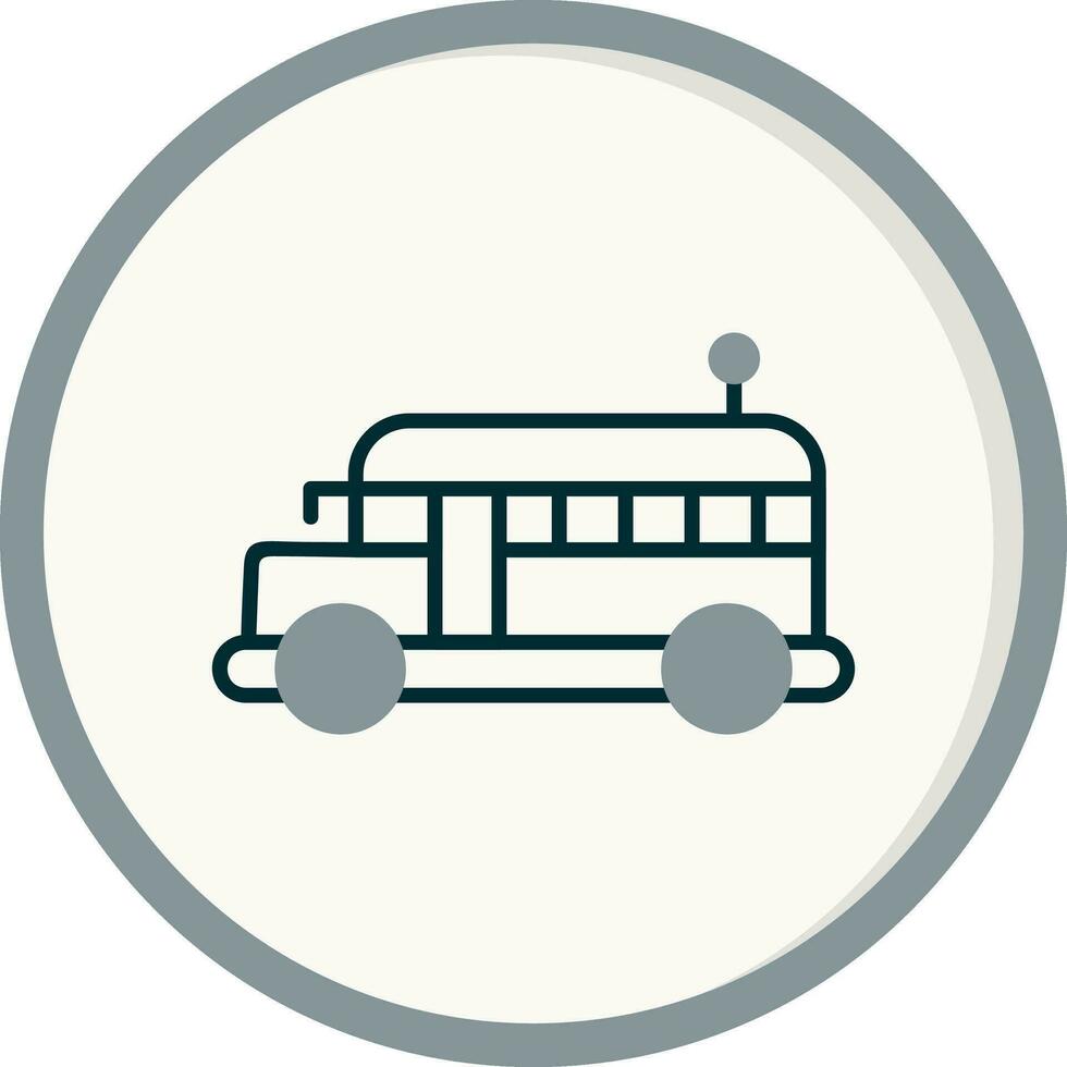 icône de vecteur d'autobus scolaire