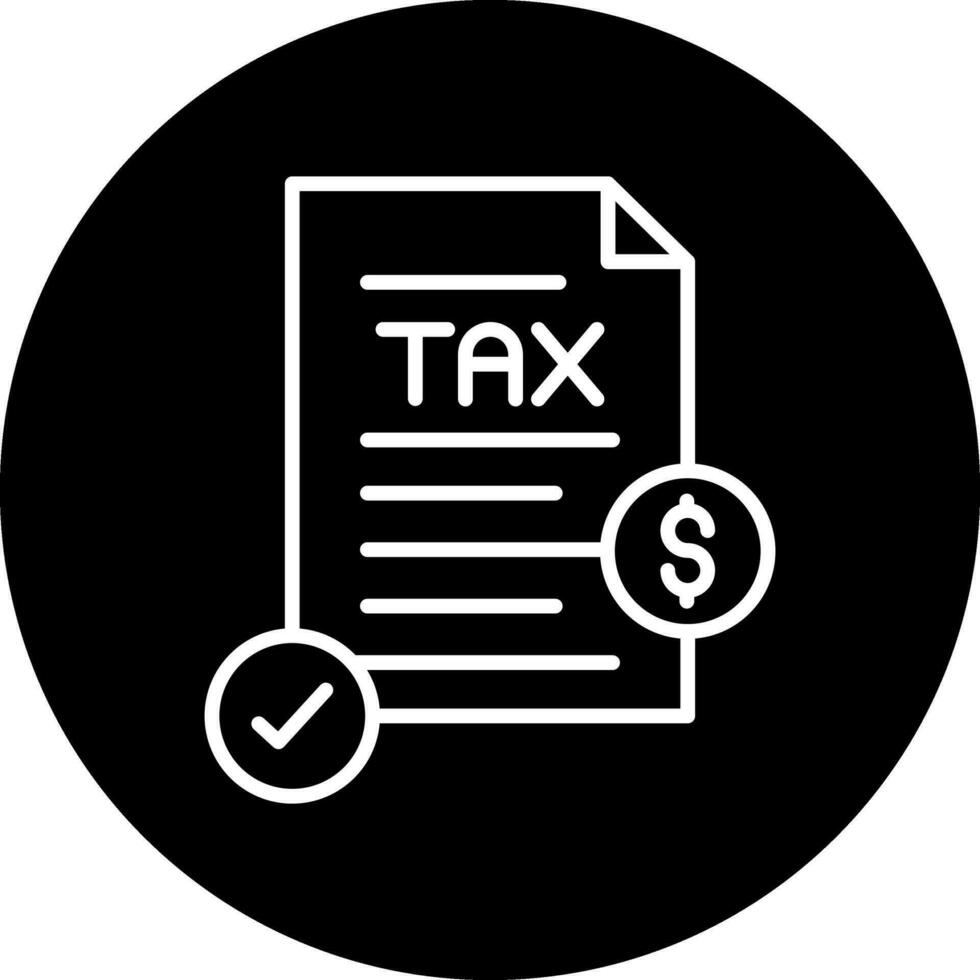 les taxes vecteur icône