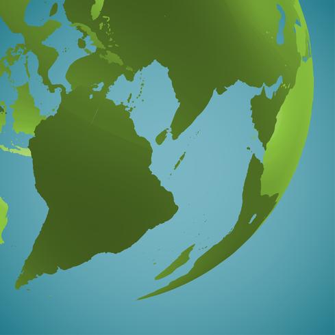 Globe terrestre sur un fond bleu, illustration vectorielle vecteur