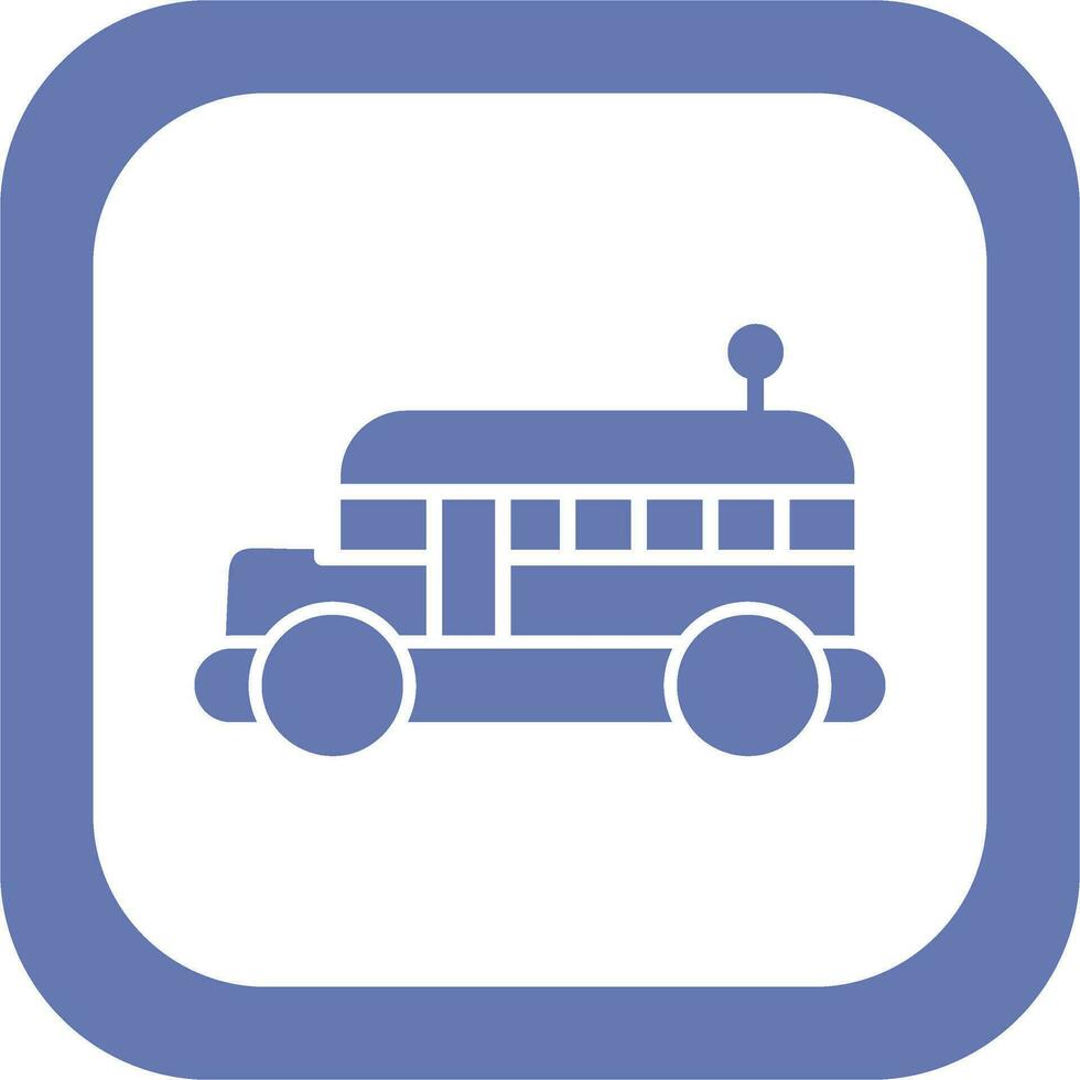 icône de vecteur d'autobus scolaire