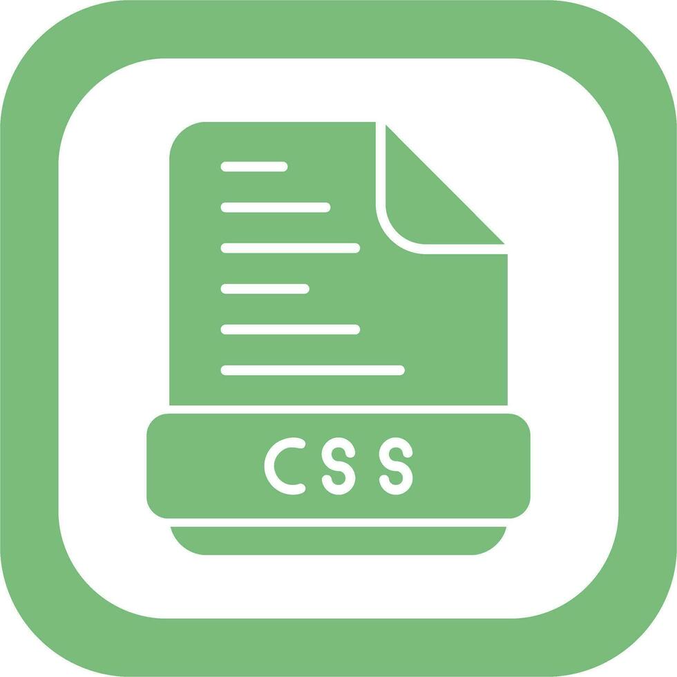 icône de vecteur de fichier css