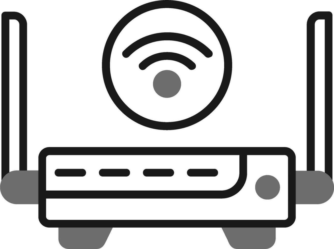 icône de vecteur de routeur wifi
