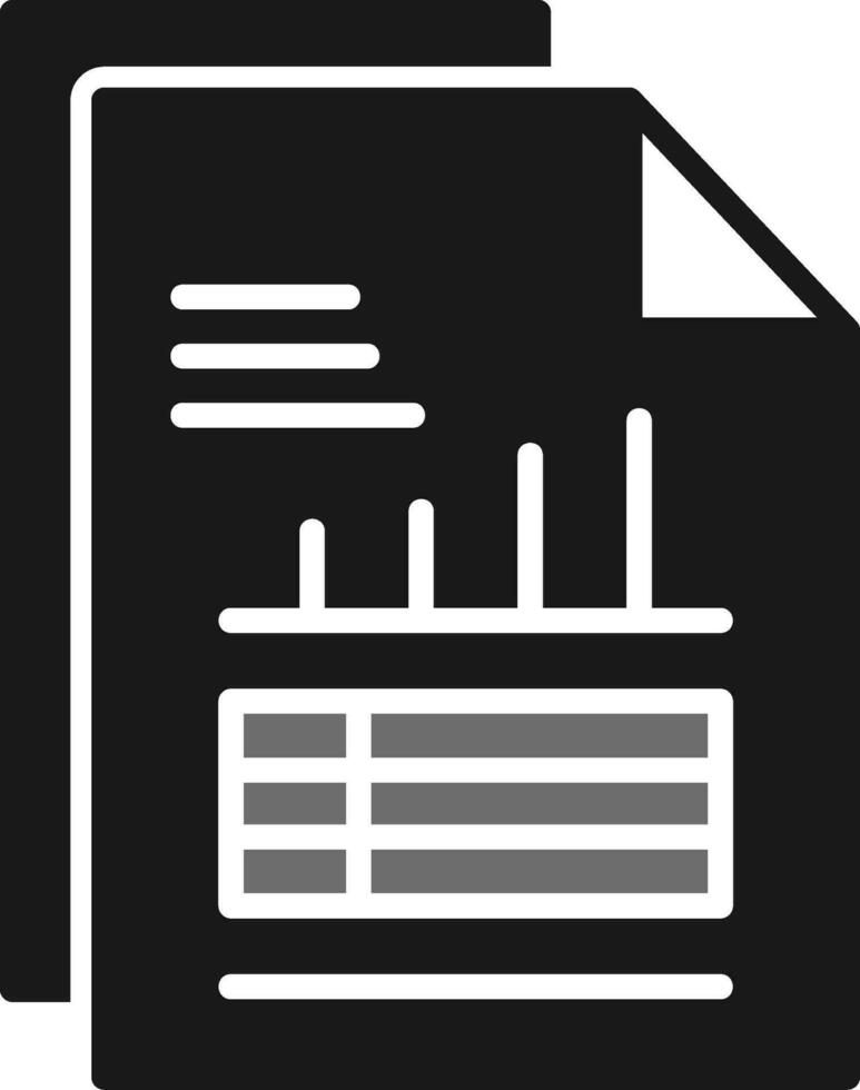 icône de vecteur de rapport de données