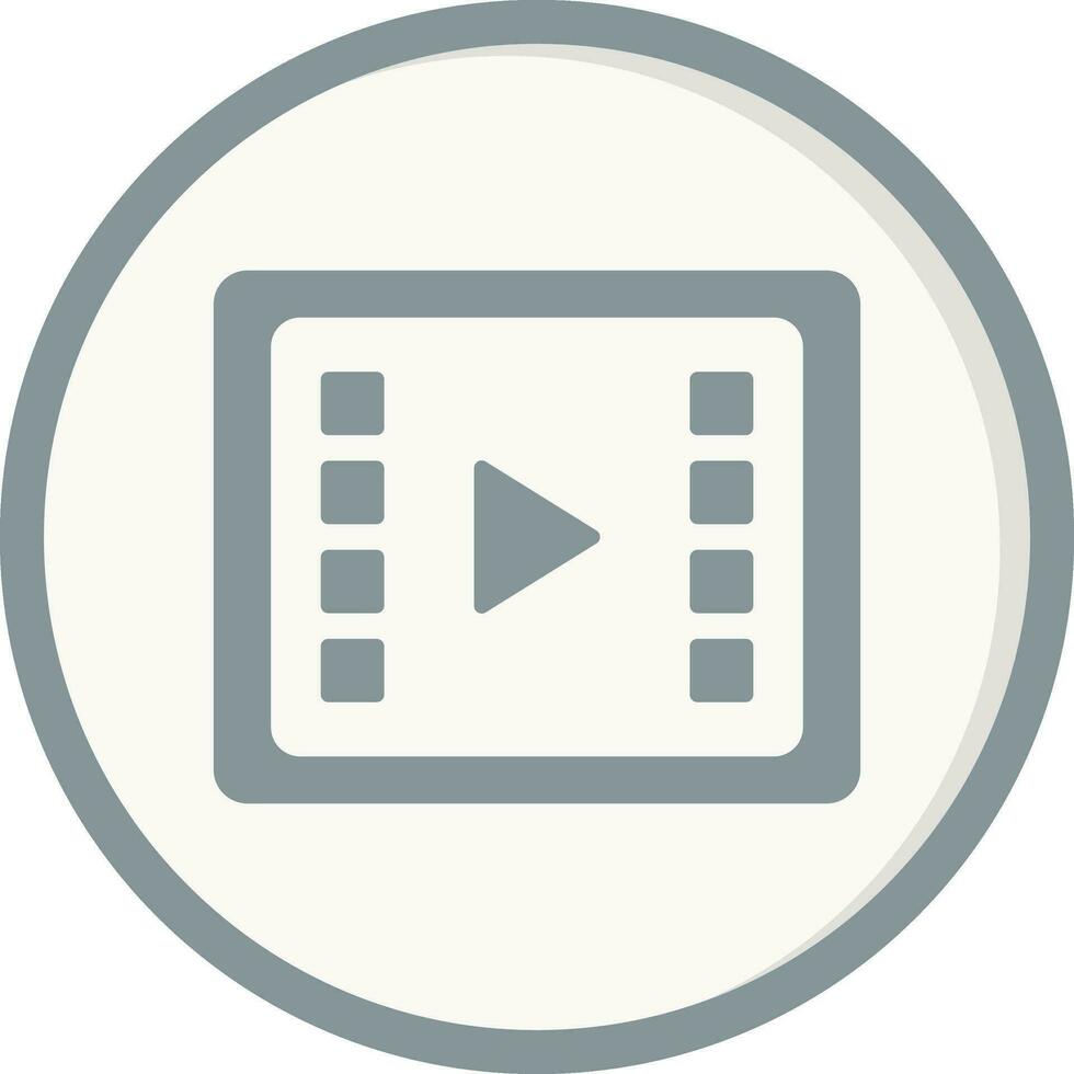 vidéo En traitement vecteur icône