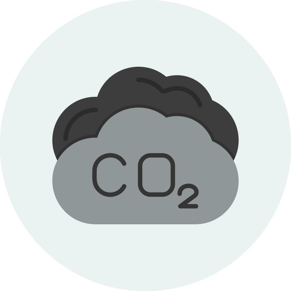 icône de vecteur de dioxyde de carbone