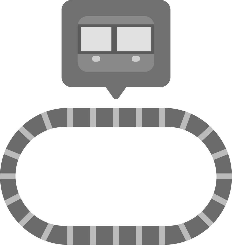 icône de vecteur de chemin de fer
