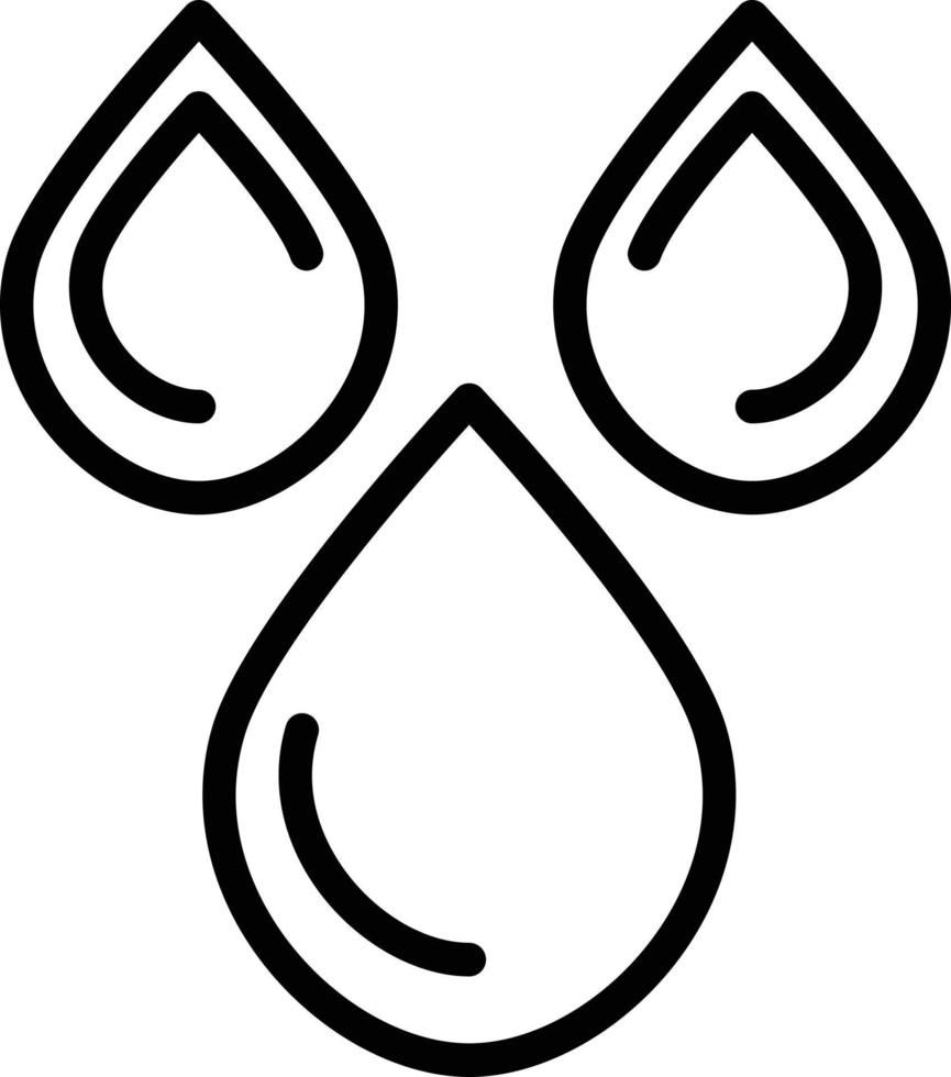 icône de ligne pour l'huile vecteur