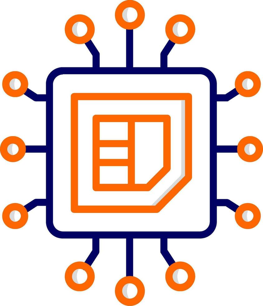 icône de vecteur de processeur