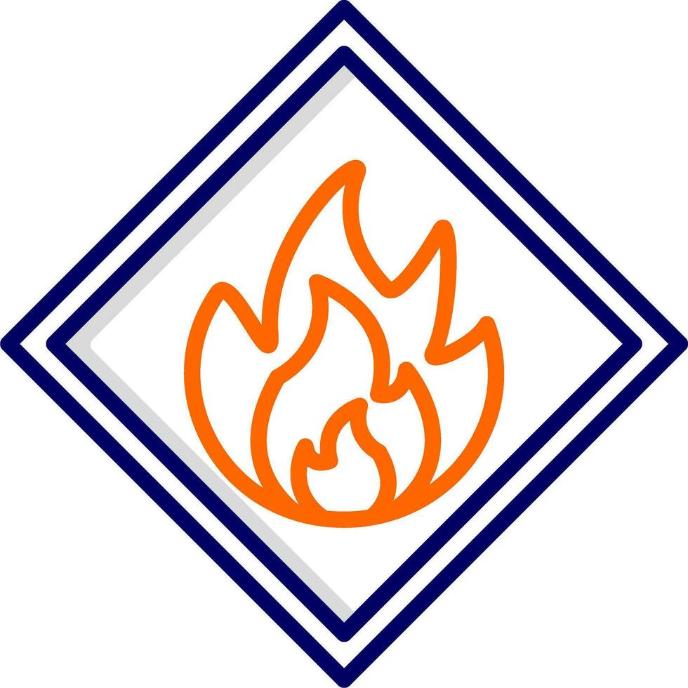 icône de vecteur inflammable