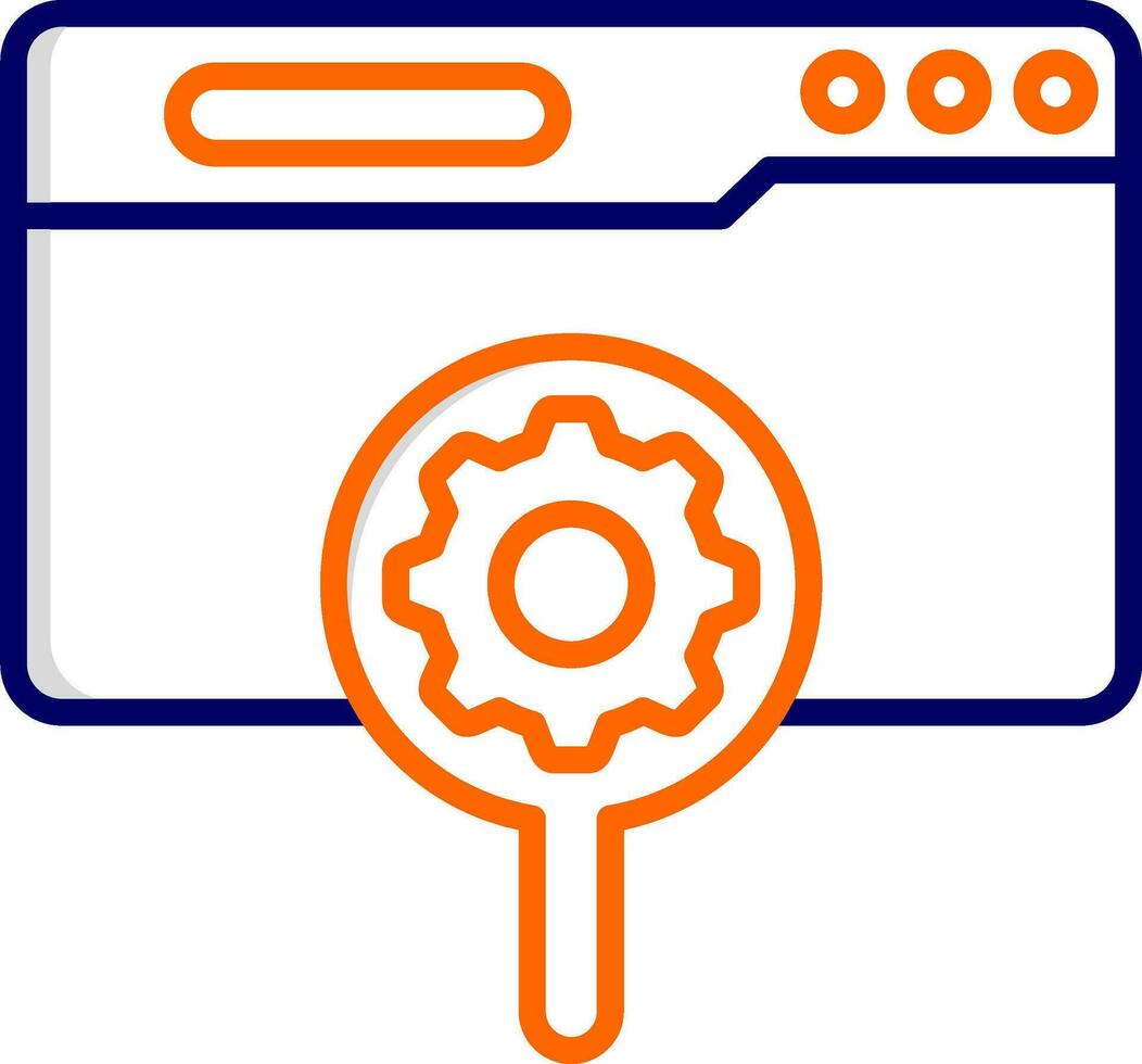 icône de vecteur de moteur de recherche