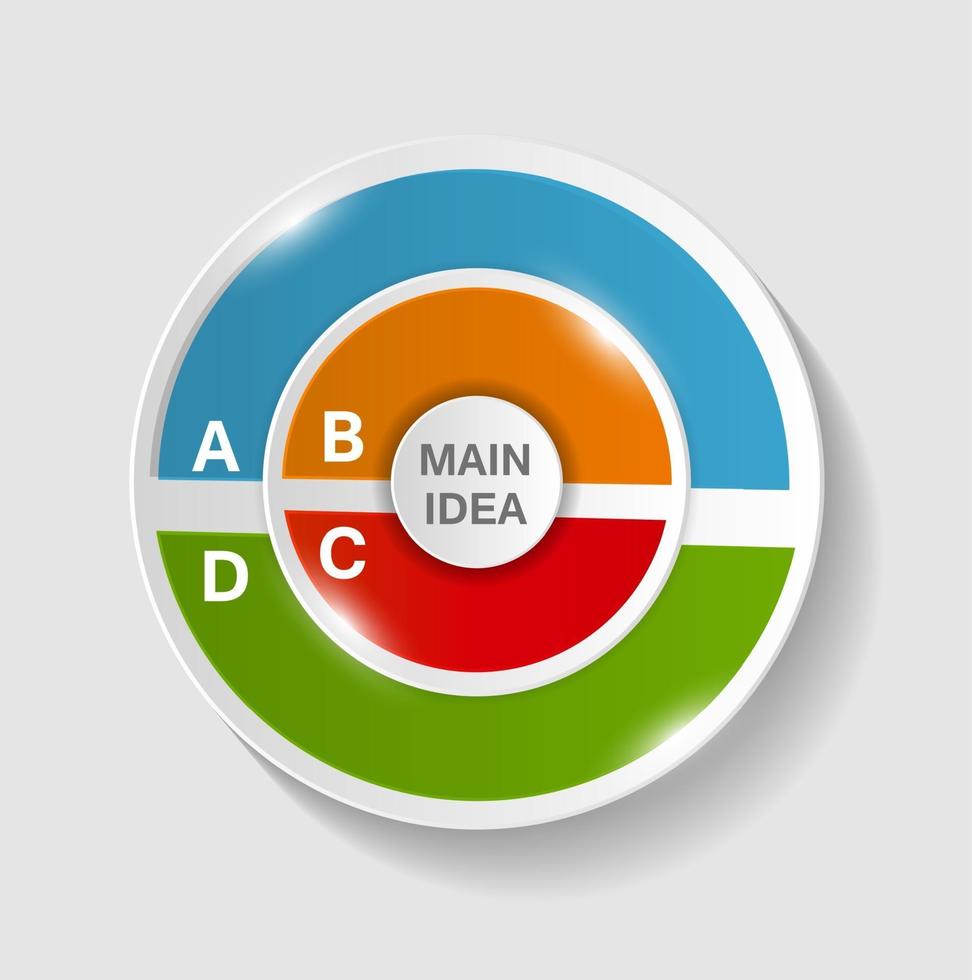 modèles d'infographie pour l'illustration vectorielle d'affaires. eps10 vecteur