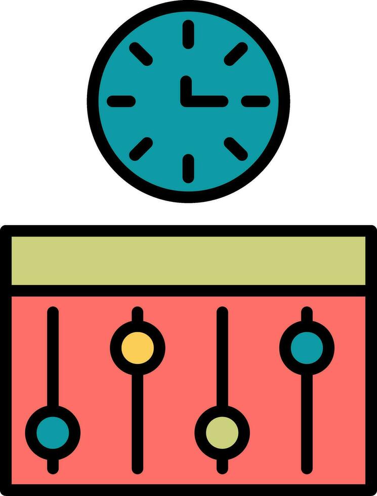 icône de vecteur de temps