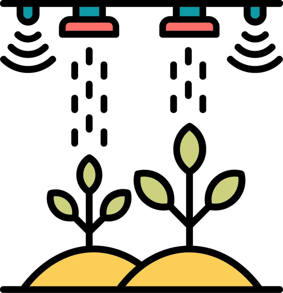 icône de vecteur de ferme intelligente