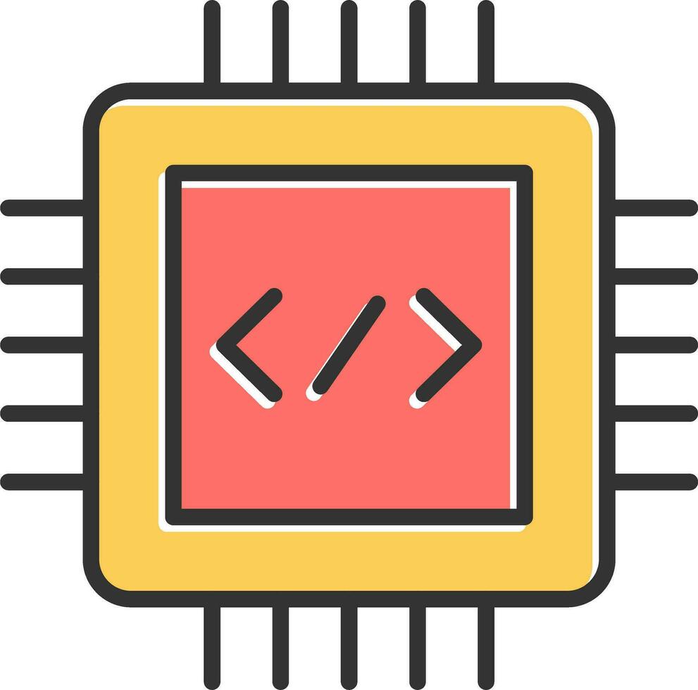 icône de vecteur de processeur