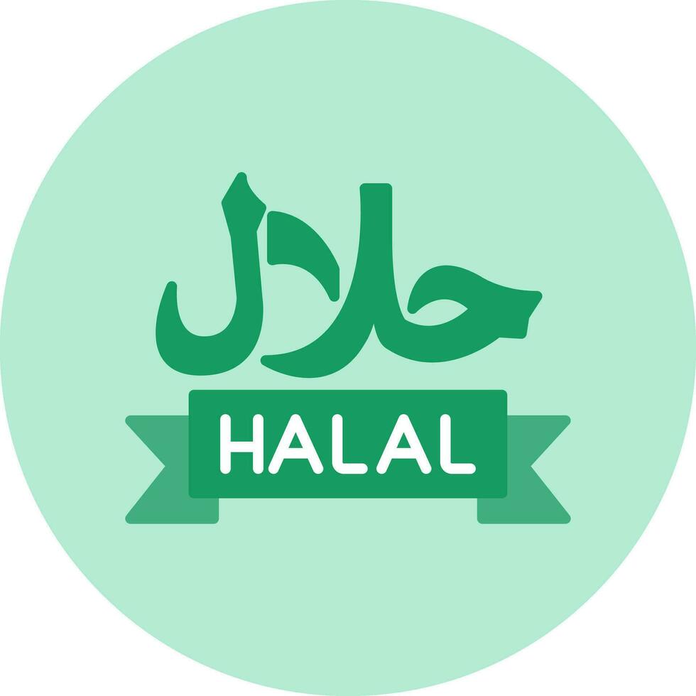 icône de vecteur halal